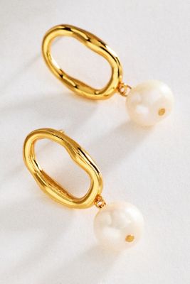 Zepplin the Label Sorrento Freshwater Pearl Earrings