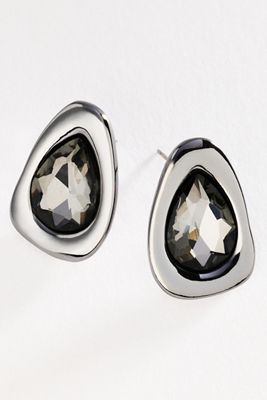 By Anthropologie Bezel Gem Post Earrings