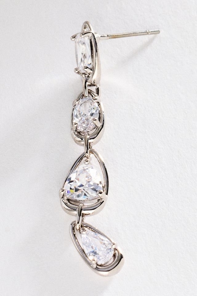 By Anthropologie Crystal Drop Earrings #1