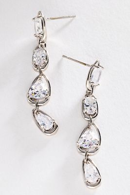 By Anthropologie Crystal Drop Earrings