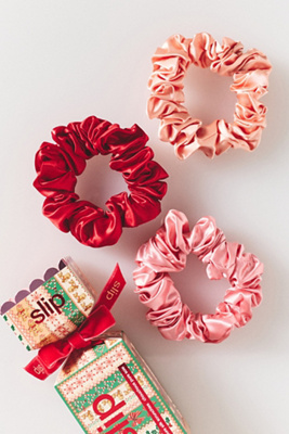 Slip Set Of 3 Large Scrunchie Cracker Sweater Print In Multicolor