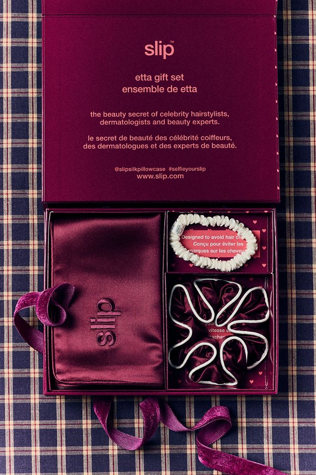 Slip Queen Pillowcase Gift Set Crimson Etta #2