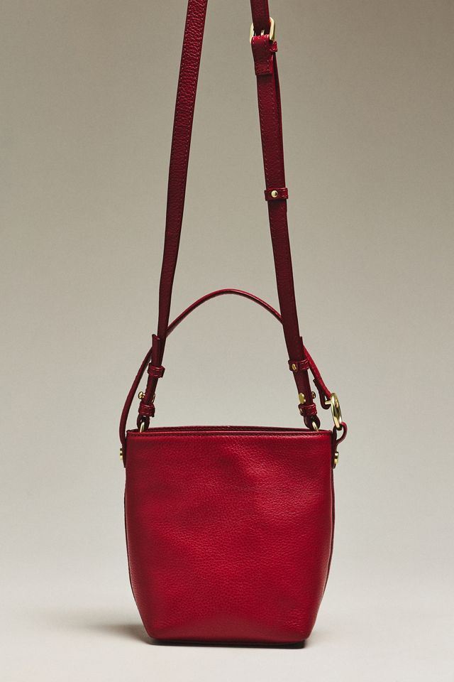Barbour Cedar Mini Leather Bucket Bag #1