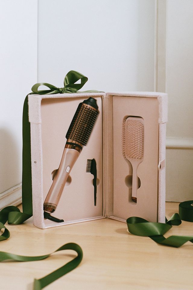 GHD Cashmere Beige Duet Blowdry & Paddle Brush Set | Anthropologie