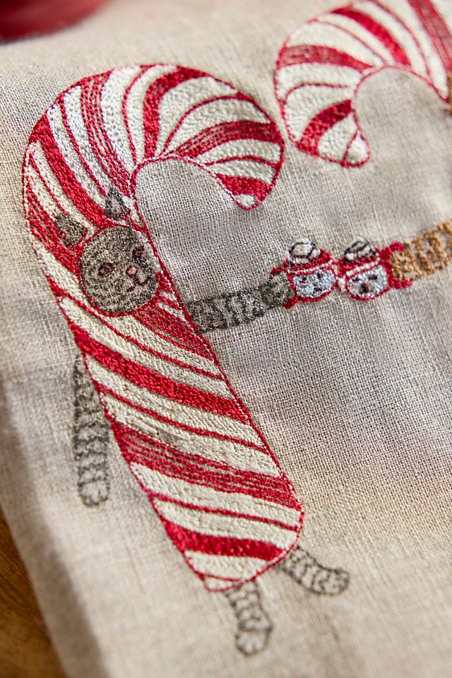 Coral & Tusk Candy Cane Cheers Dish Towel #1