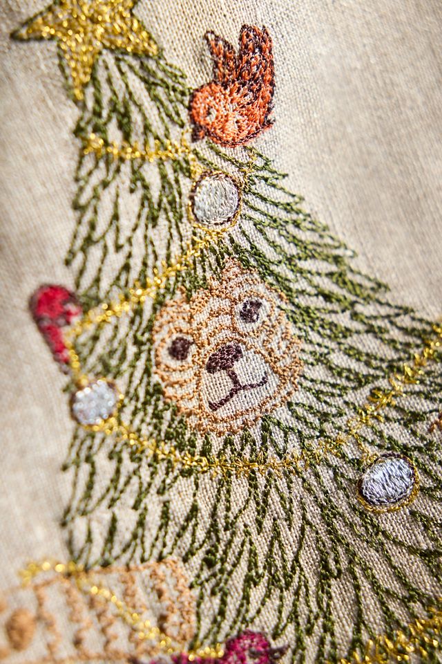 Coral & Tusk Christmas Tree Bear Dish Towel #1
