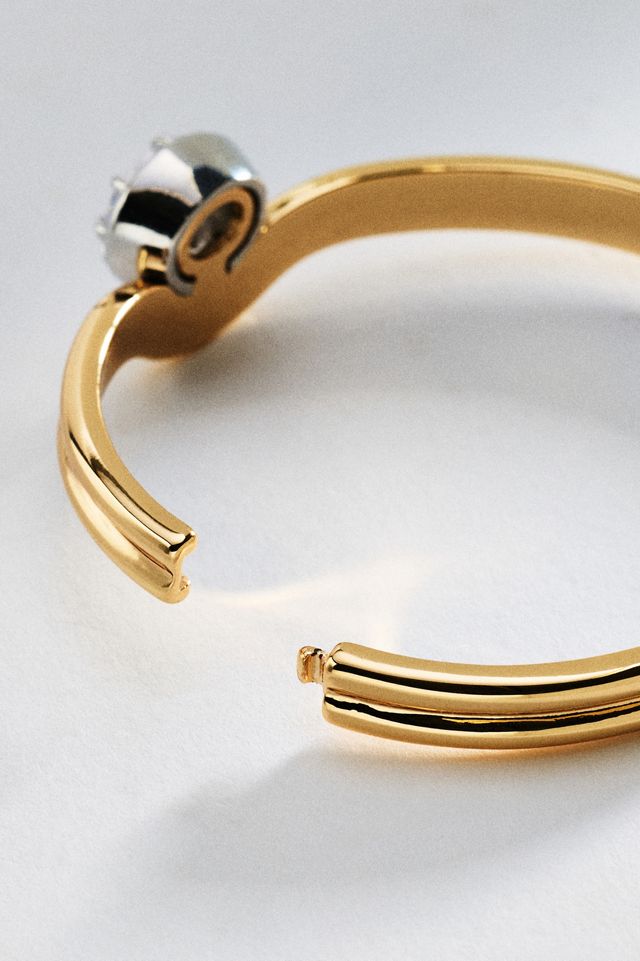 By Anthropologie Crystal Cuff Bracelet #1