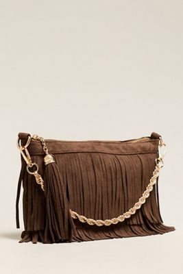 Lisi Lerch Sloane Faux Suede Fringe Shoulder Bag