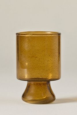 Seeded Goblet Glass