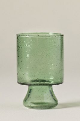 Seeded Goblet Glass