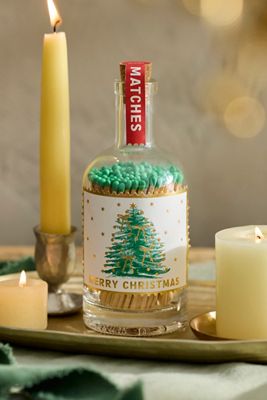 Christmas Tree Match Bottle