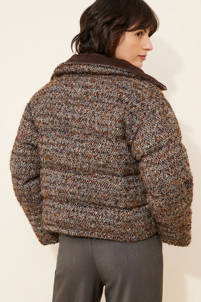 Line + Dot Clyde Tweed Puffer Jacket #1