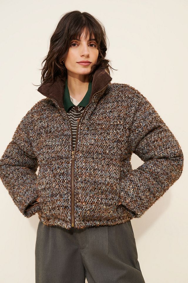 Line + Dot Clyde Tweed Puffer Jacket #3