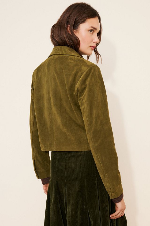 Dolan Buckle Detail Faux Suede Jacket #1