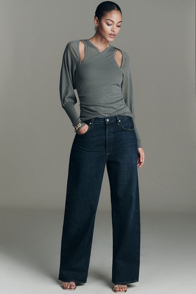 Draped Cold-Shoulder Sweater #2