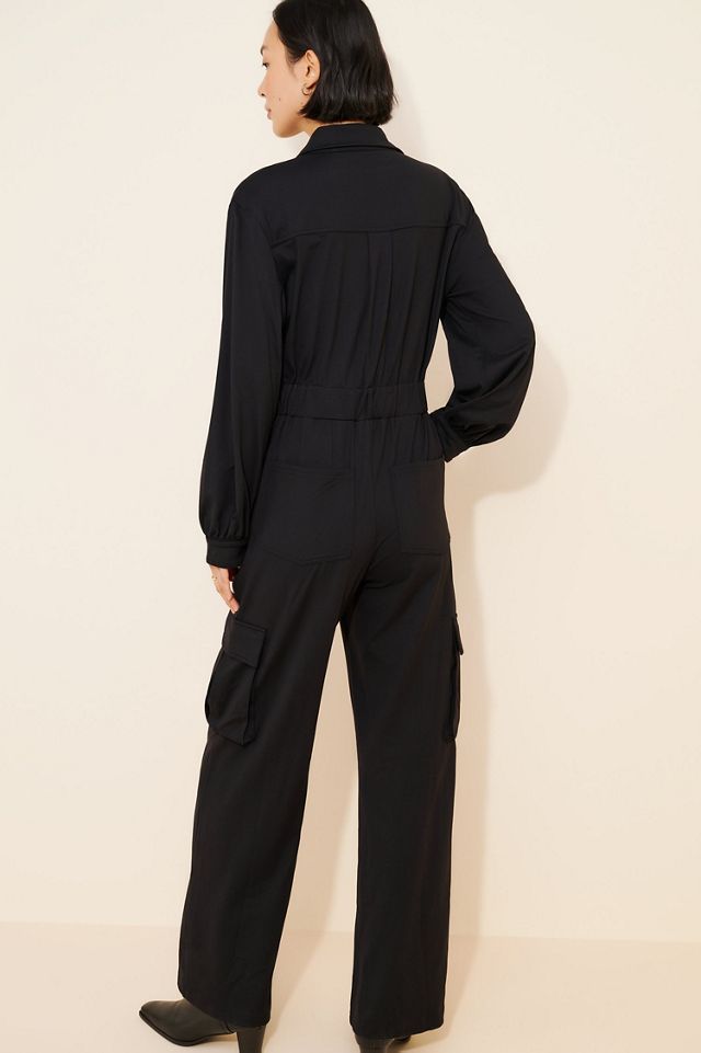 Susana Monaco Cargo Long Sleeve Jumpsuit #1