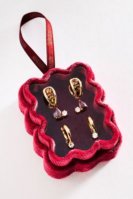 By Anthropologie Birthstone Earrings, Set of 3