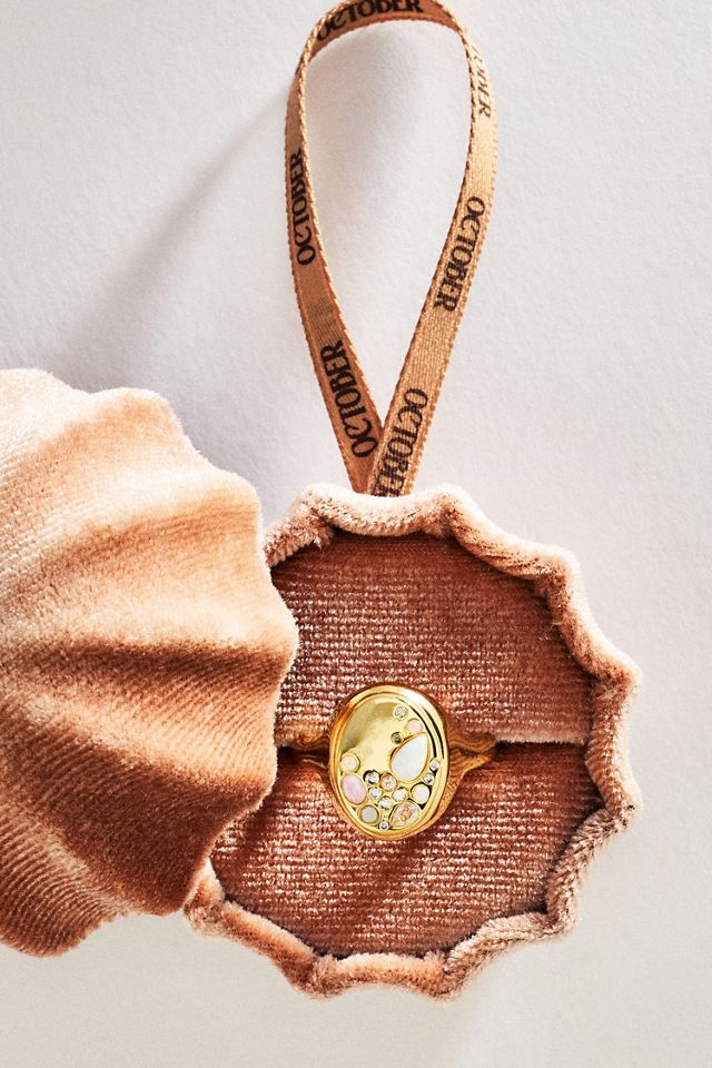 By Anthropologie Birthstone Signet Ring #2