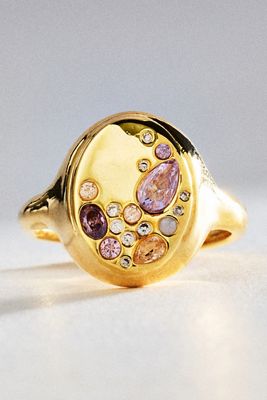 By Anthropologie Birthstone Signet Ring