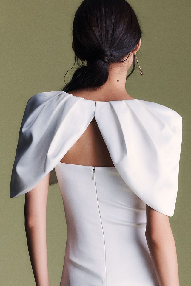 Mare Mare Structured Satin Capelet #3