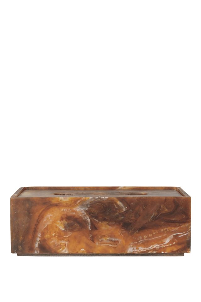Mist Marbled Resin Tissue Box Cover #1