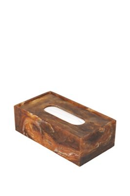Mist Marbled Resin Tissue Box Cover