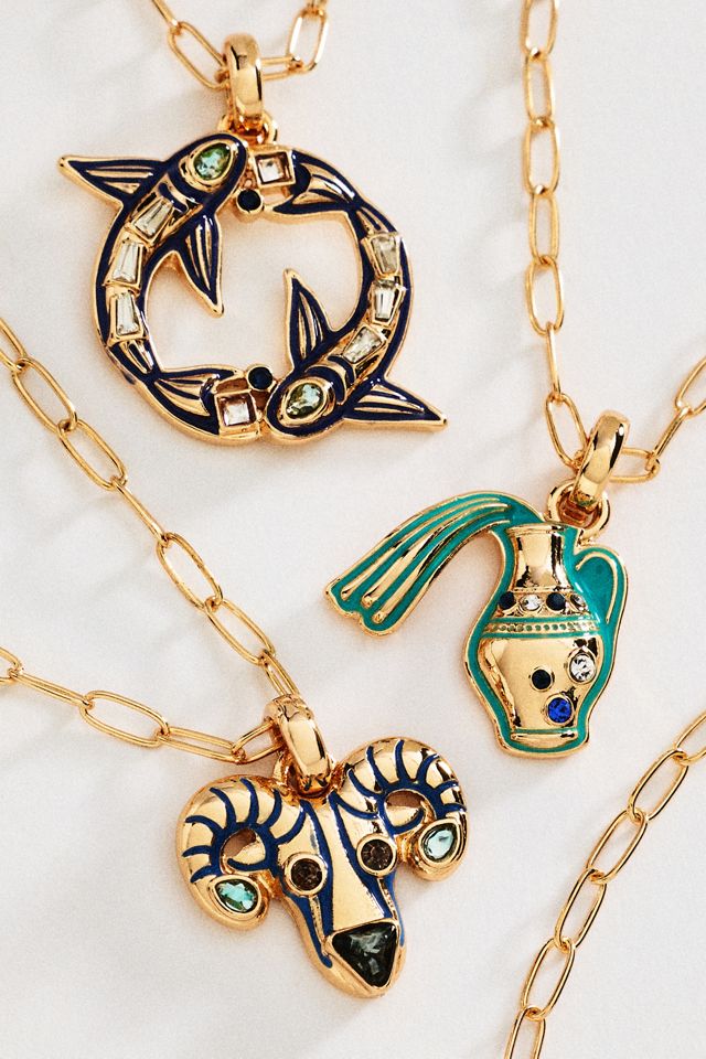 By Anthropologie Zodiac Charm Necklace #1