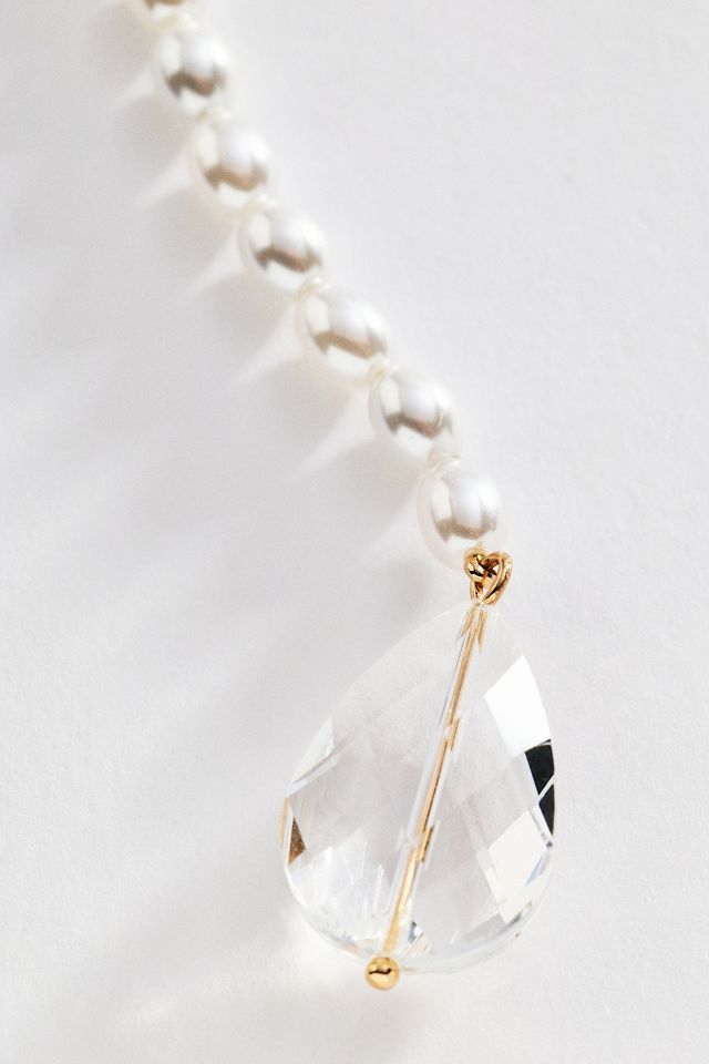 By Anthropologie Pearl Wrap Necklace #1