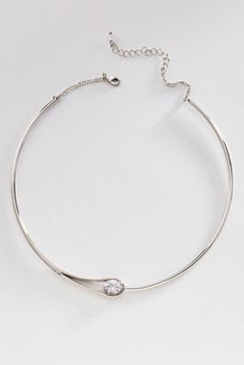 By Anthropologie Crystal Loop Collar Necklace