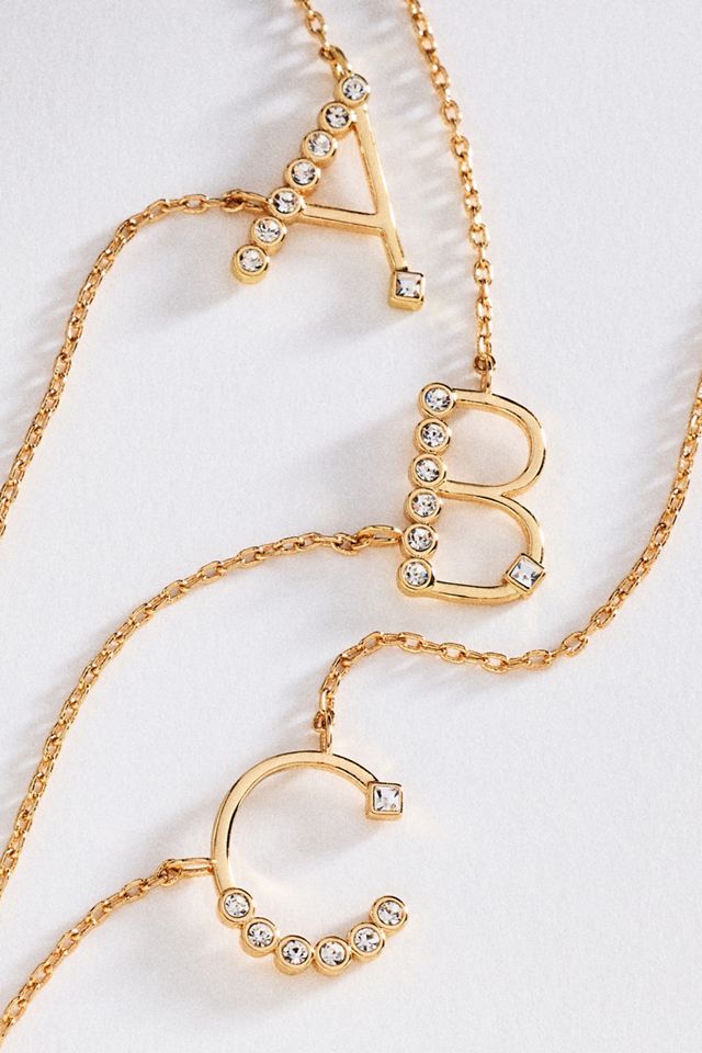 By Anthropologie Sideways Initial Necklace | Anthropologie