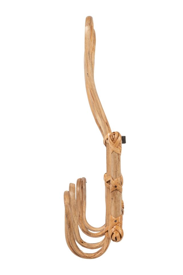 Rattan Woven Wall Hook Rack #2