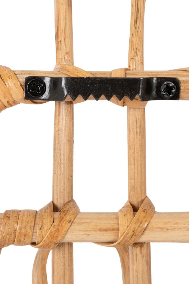 Rattan Woven Wall Hook Rack #3