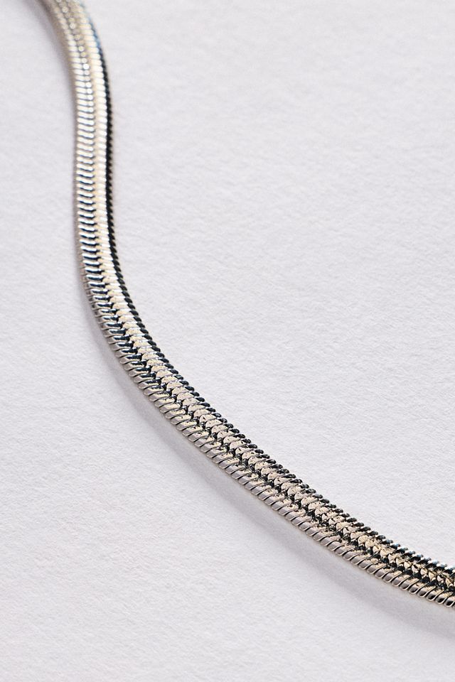 By Anthropologie Chunky Herringbone Necklace #1