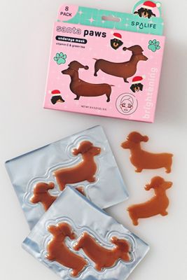 SpaLife Santa Paws Brightening Undereye Mask, Set of 8