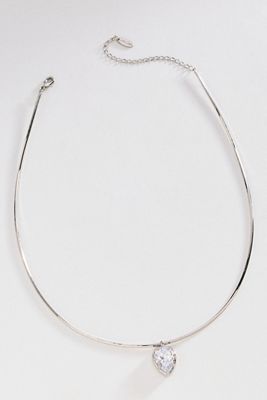 By Anthropologie Crystal Pendant Collar Necklace