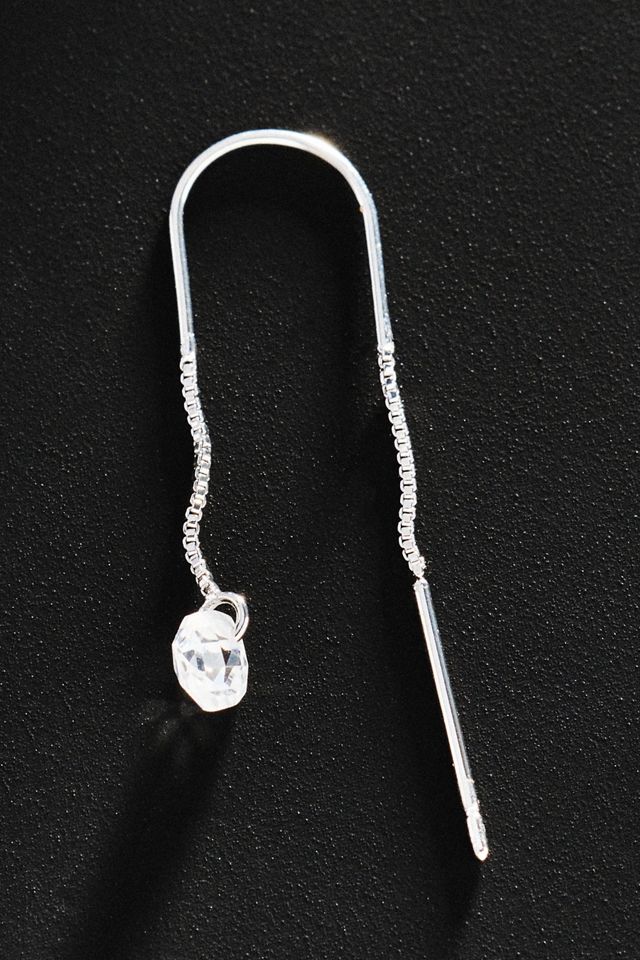 By Anthropologie Demi Fine Crystal Threader Earrings #1