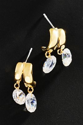 By Anthropologie Demi Fine Split Huggie Hoop Earrings