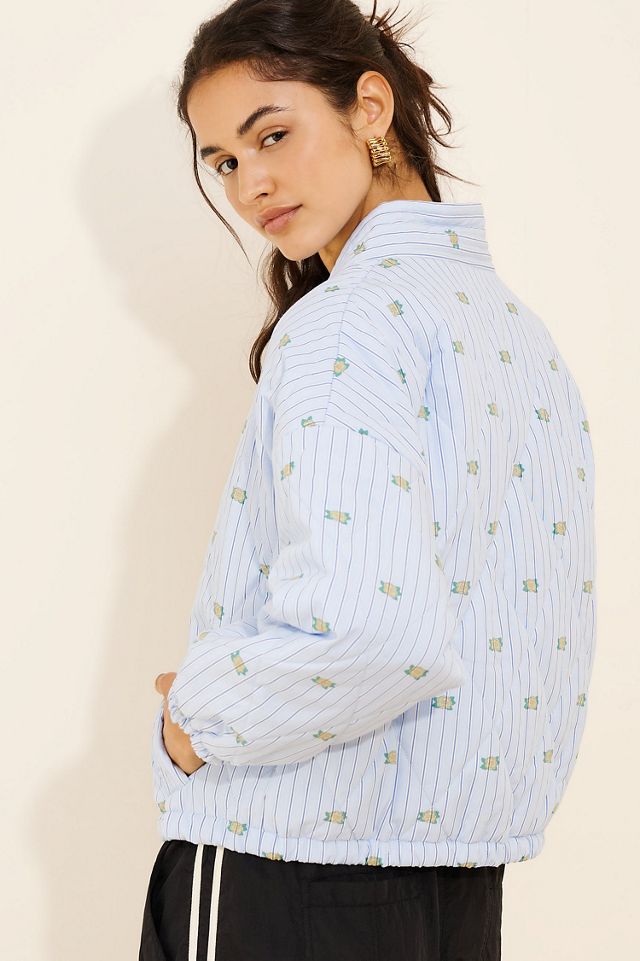 The Tiny Big Sister Mini Flowers Striped Jacket #1