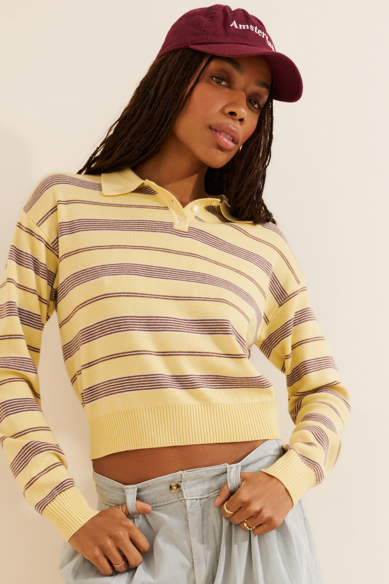 WAYF Carter Stripe Sweater