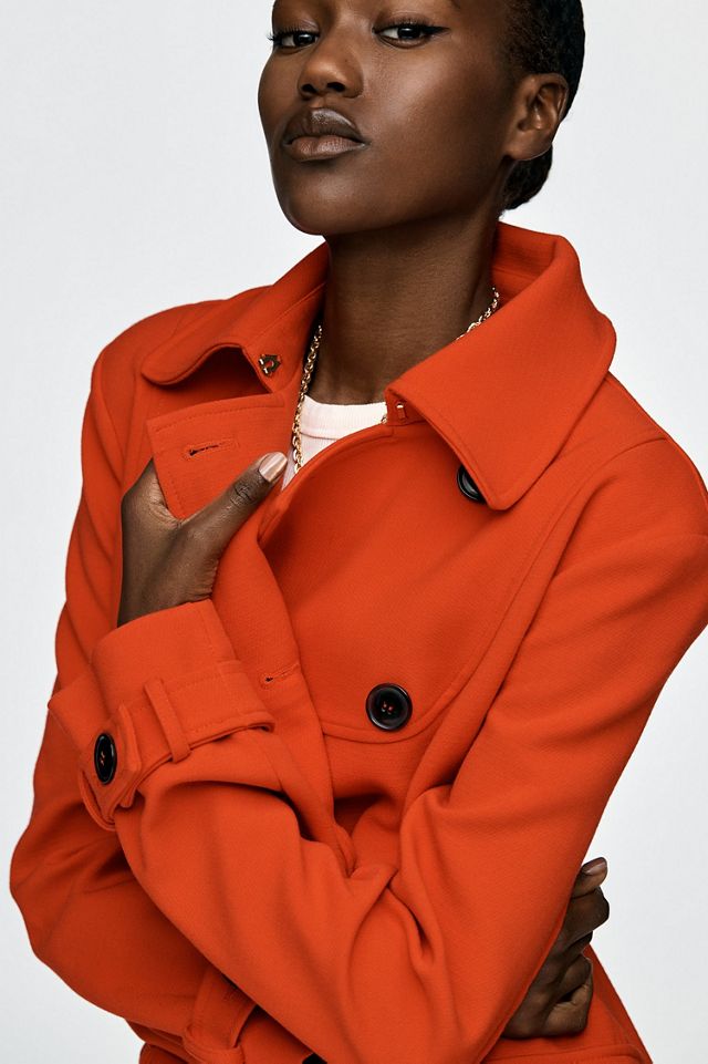 Maeve Fit & Flare Trench Coat #2