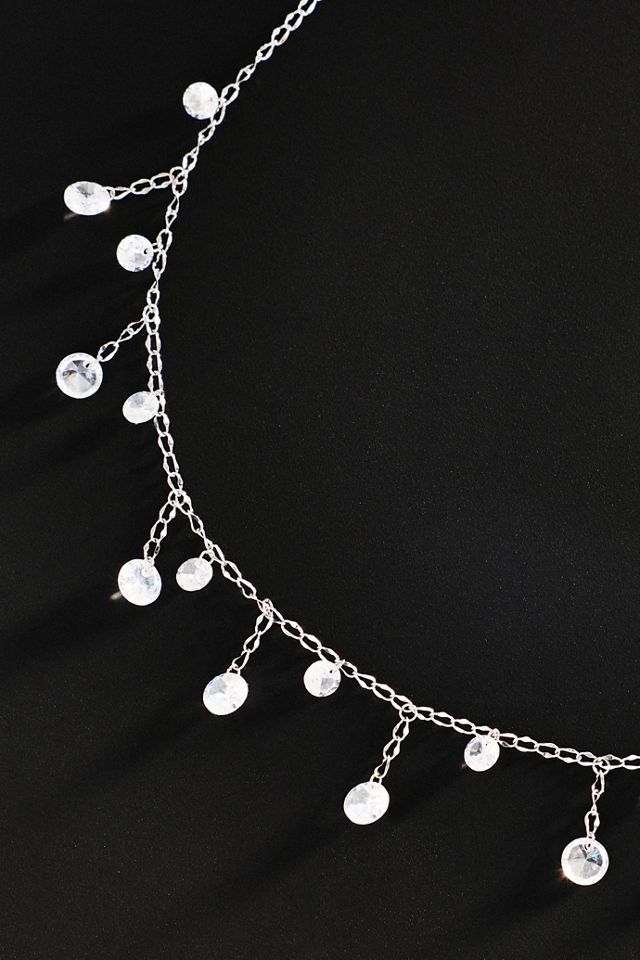 By Anthropologie Demi Fine Drippy Crystal Necklace #1