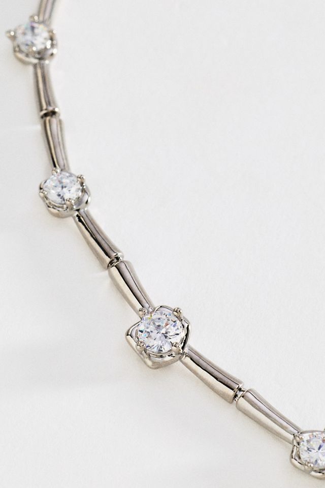 By Anthropologie Scattered Crystal Necklace #1
