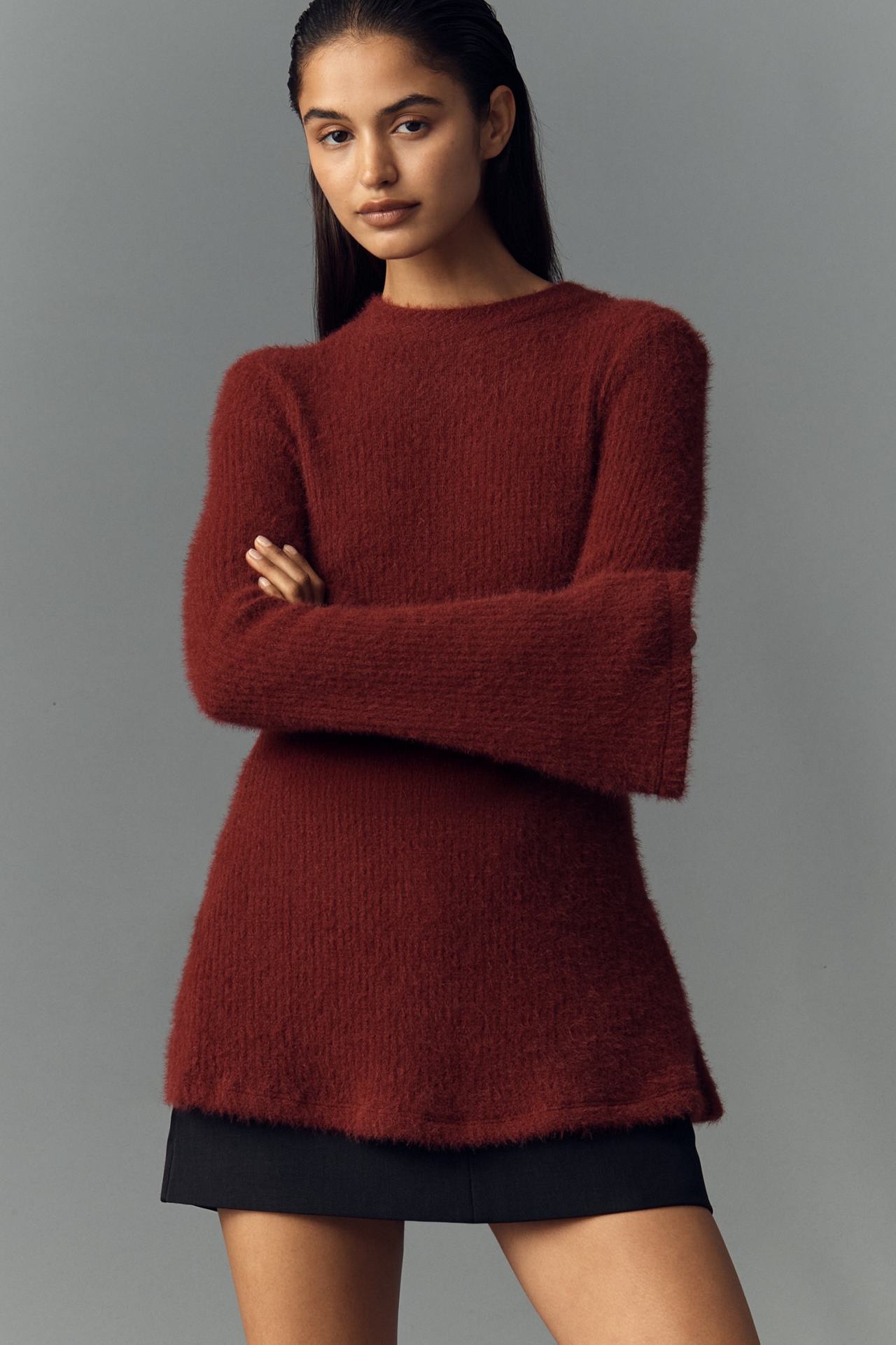 Maeve Tie-Back Bell-Sleeve Sweater