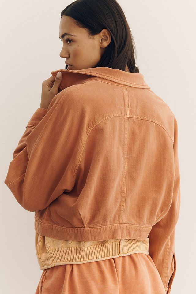 Pilcro The Imogen Regenerative Cotton Dolman-Sleeve Denim Jacket #1
