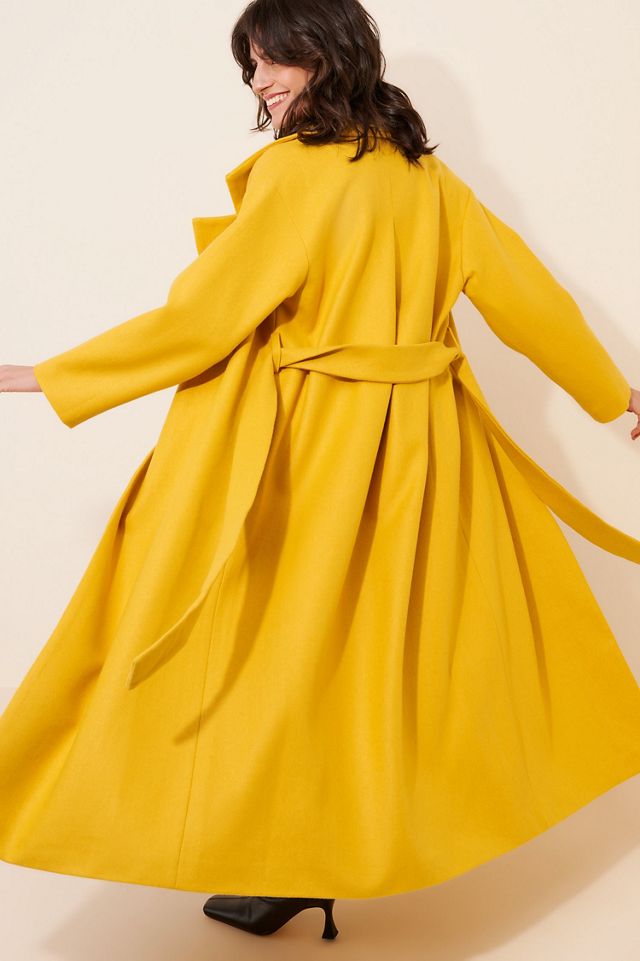 Line + Dot Damson Belted Coat #3