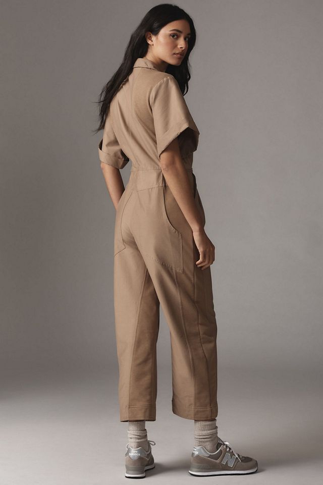 Daily Practice by Anthropologie Short-Sleeve Utility Jumpsuit #1