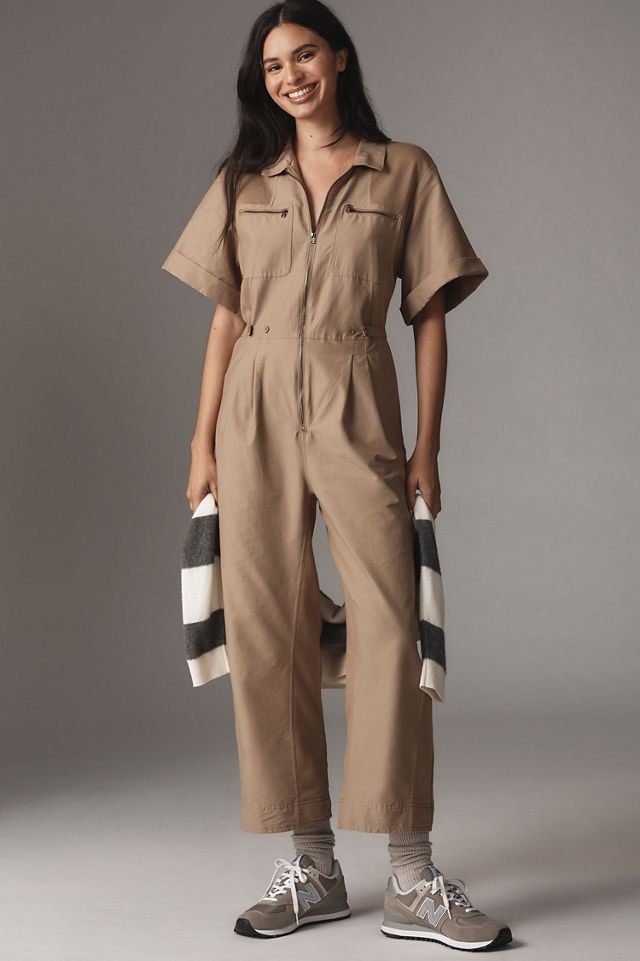 Daily Practice by Anthropologie Short-Sleeve Utility Jumpsuit #3