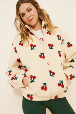 Dot and Lu Poppy Relaxed Sherpa Jacket | Anthropologie