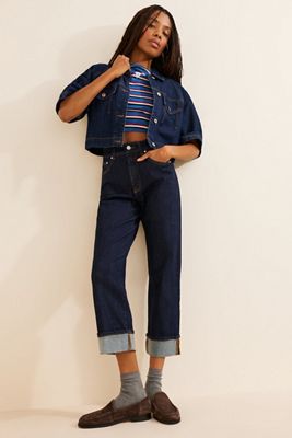 Universal Standard Stevie High Rise Cuffed Jeans