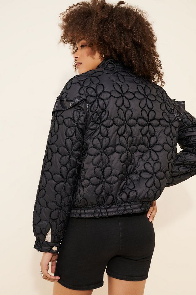 Dot and Lu Spence Floral Puffer Coat #1